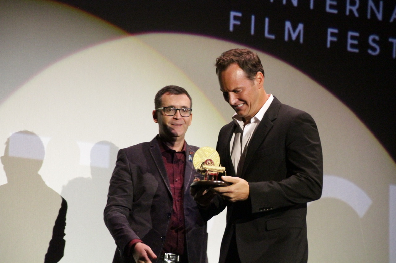 Patrick Wilson recibe el premio maquina del tiempo en Sitges film festival 2019